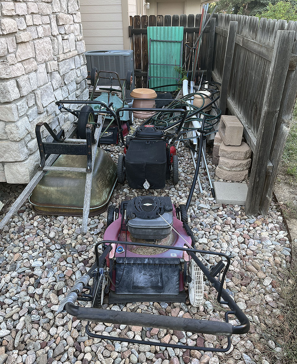 lawn mower junk